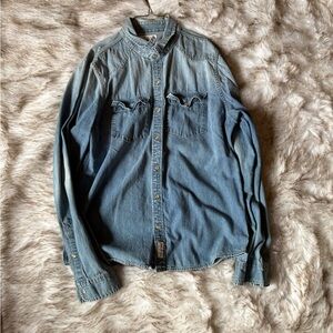 Hollister Blue Denim Shirt